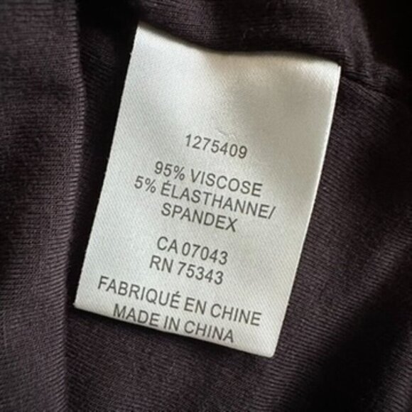 Bailey/44 Anthropologie Black Cropped Spaghetti Strap Top, Rosette Front, Medium - Picture 7 of 7